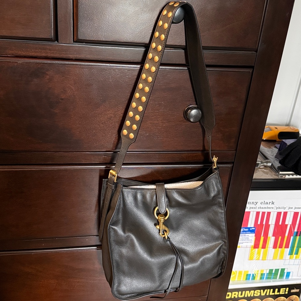 Rebecca minkoff megan studded feedbag new with tags